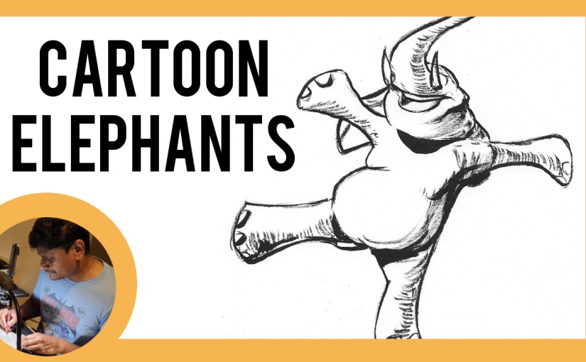 Free online drawing workshop: How to draw cartoon&nbsp;elephants